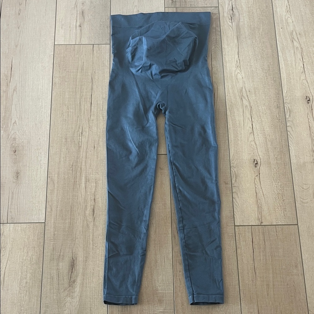 BLANQI Gray-Blue Maternity Leggings
